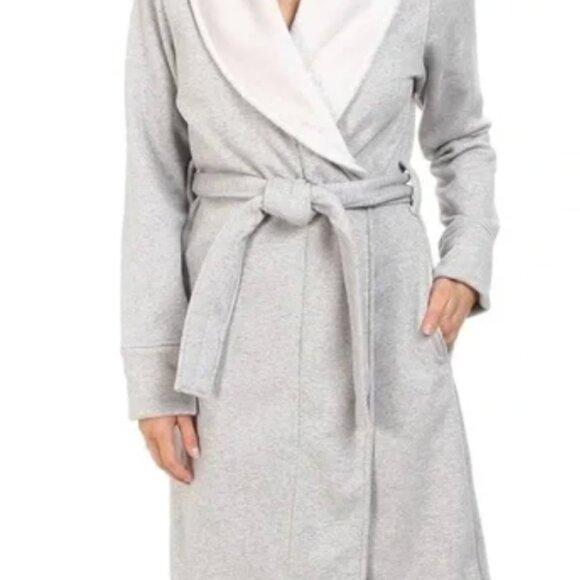 UGG Heather Duffield II Wrap Robe size 2X Grey Silver Heather gently used - Picture 6 of 8